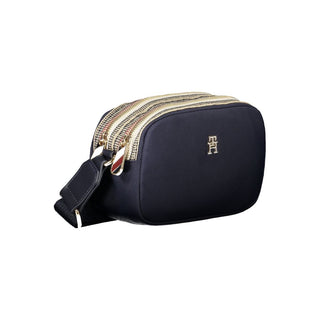 Blue Polyester Handbag