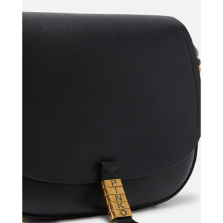 Black Leather Crossbody Bag