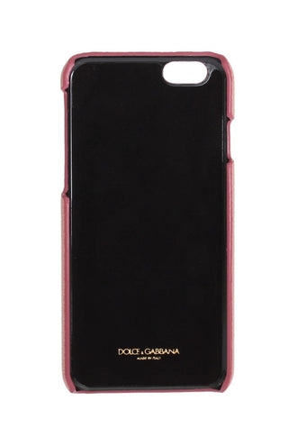 Chic Pink Leather Crystal Iphone Case