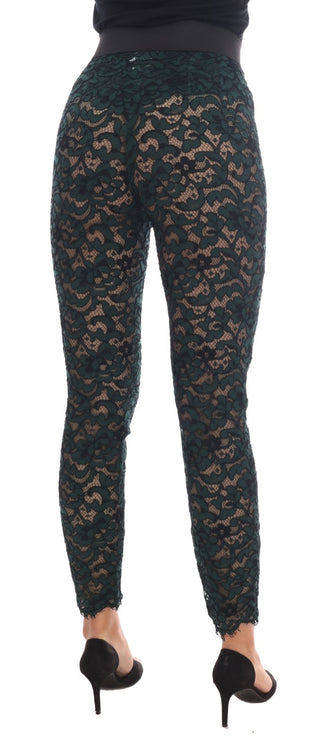 High Waist Floral Lace Slim Trousers - Luxury for You