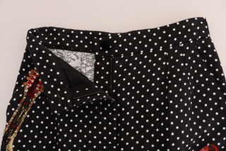 Elegant Polka Dot Embellished Trousers - Luxury for You