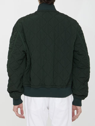 Quilted Nylon Bomber Jacket