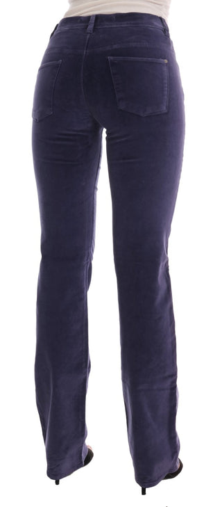 Chic Purple Corduroy Bootcut Flare Pants - Luxury for You