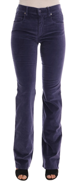 Chic Purple Corduroy Bootcut Flare Pants - Luxury for You