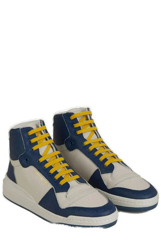 Elevate Your Style With Mid-top Blue Luxury Sneakers - Luxury for You