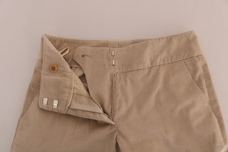 Chic Beige Bootcut Flared Pants - Luxury for You