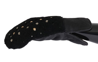 Studded Black Leather Gentleman's Gloves - Luxury for You