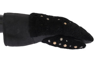 Studded Black Leather Gentleman's Gloves - Luxury for You