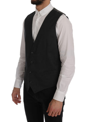 Elegant Gray Waistcoat Vest - Luxury for You