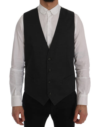 Elegant Gray Waistcoat Vest - Luxury for You