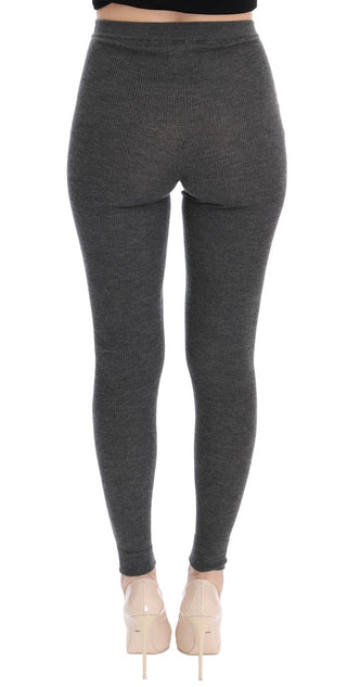 Chic Gray High Waist Cashmere Tights Pants - Luxury for You