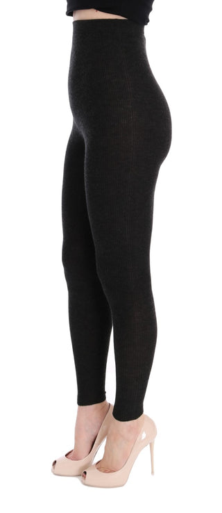 Elegant High-waist Cashmere Tights Pants - Luxury for You