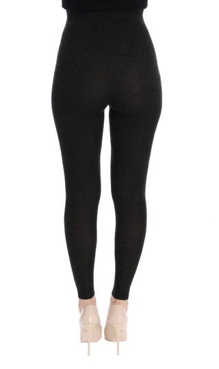 Elegant High-waist Cashmere Tights Pants - Luxury for You