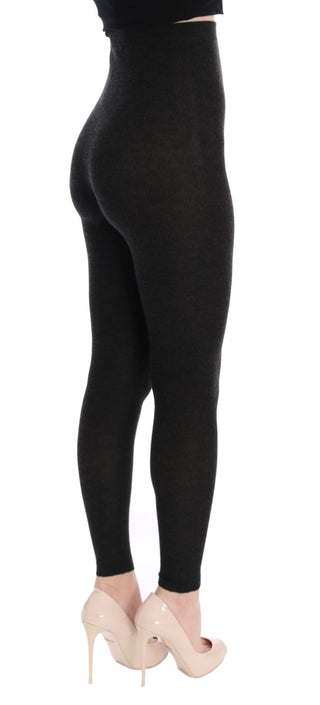 Elegant High-waist Cashmere Tights Pants - Luxury for You