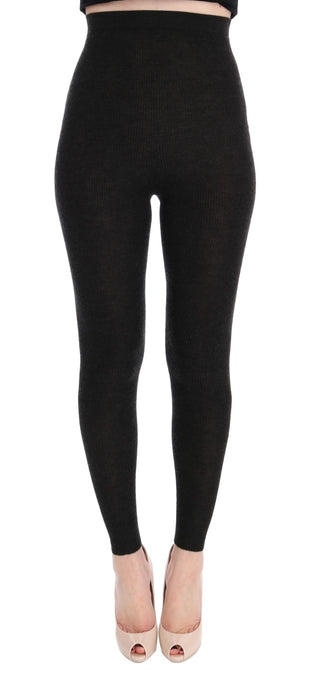 Elegant High-waist Cashmere Tights Pants - Luxury for You