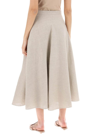 Linen Canvas Skirt For Women