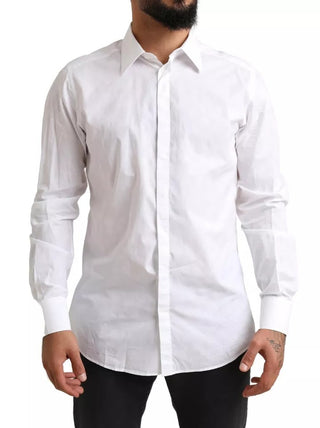 White Gold Formal Cotton Tuxedo Dress Shirt