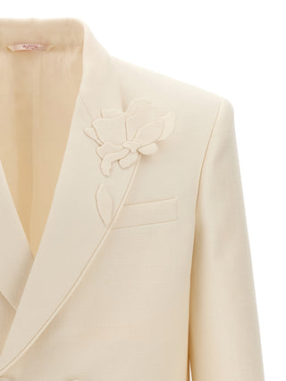 Valentino Flower Embroidery Blazer