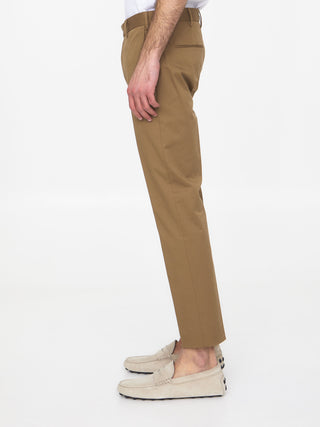 Beige Gabardine Trousers