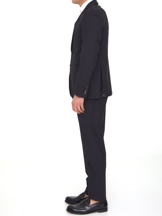 Black Wool Two-piece Suit