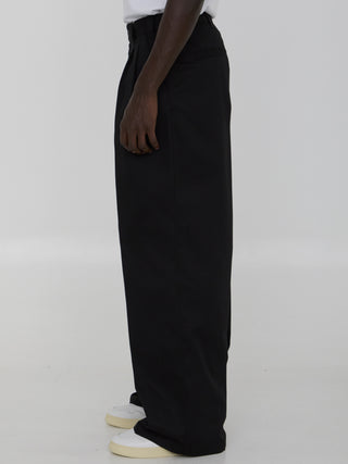 Trousers In Cotton Blend