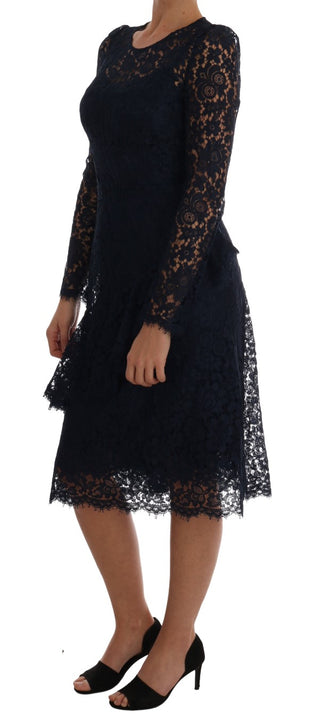 Elegant Floral Lace A-line Dress - Luxury for You