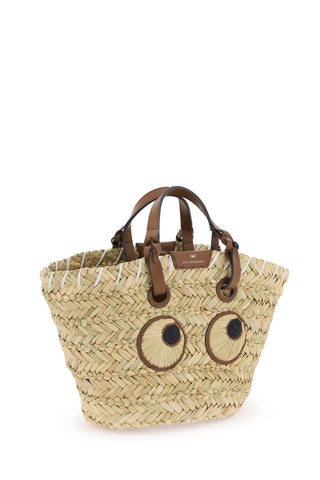 Paper Eyes Basket Handbag