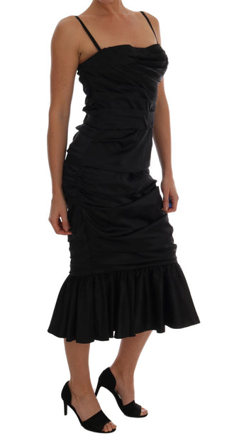 Elegant Silk Stretch Bustier Midi Dress - Luxury for You