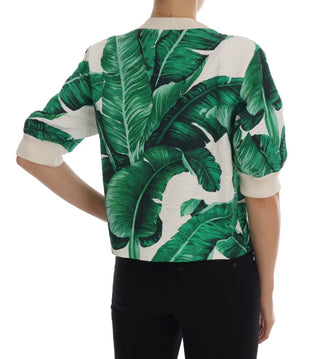 Tropical Sequined Sweater - Lush Greenery Edition - Luxury for You