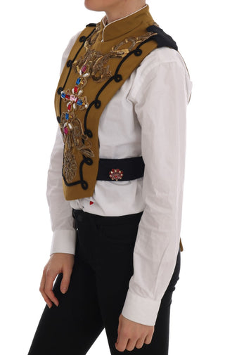 Runway Embellished Crystal Cross Vest - Luxury for You