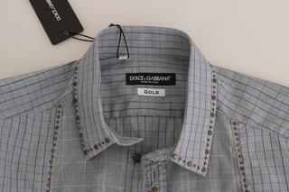 Elegant Gray Checkered Slim Fit Casual Shirt - Luxury for You