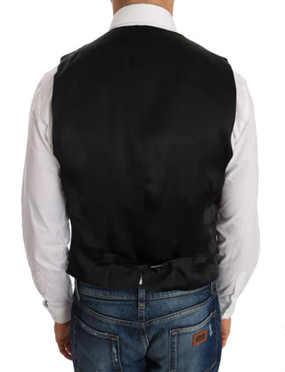 Elegant Slim Fit Formal Vest In Black - Luxury for You