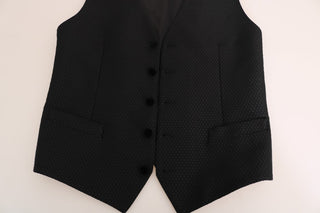 Elegant Polka Dot Black Dress Vest - Luxury for You