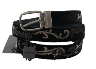 Elegant Black Cotton-leather Men's Belt - Luxury for You