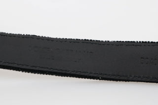 Elegant Black Cotton-leather Men's Belt - Luxury for You