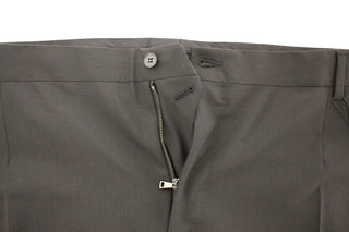 Elegant Pleated Black Wool Trousers - Luxury for You