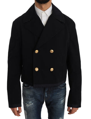 Elegant Dark Blue Trench Coat Jacket - Luxury for You