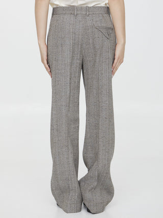 Viscose And Silk Flared Pants