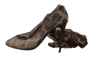 Elegant Leopard Print Sock Pumps Heels - Luxury for You