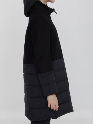 Coat In Wool And Nylon