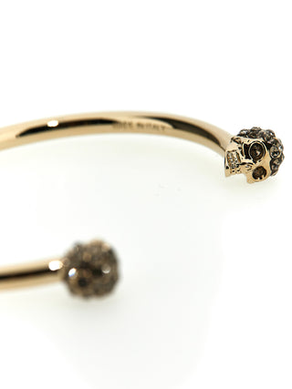 Thin Twin Skull Bracelet