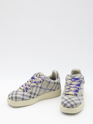 Check Knit Box Sneakers