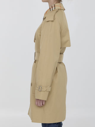 Raincoat With Check Collar