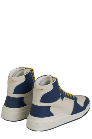 Elevate Your Style With Mid-top Blue Luxury Sneakers - Luxury for You