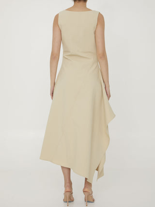 Beige Cotton Dress