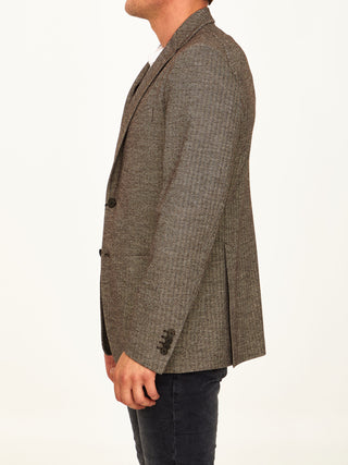 Single-breasted Herringbone Jacket