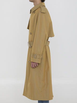 Gabardine Long Trench Coat