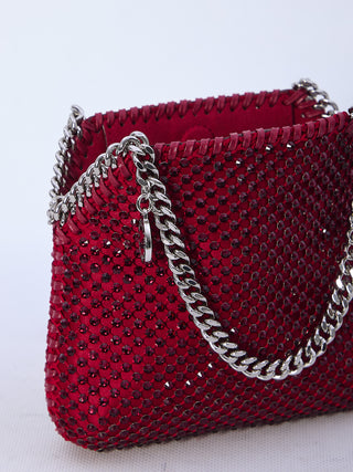 Falabella Crystal Mesh Mini Tote Bag