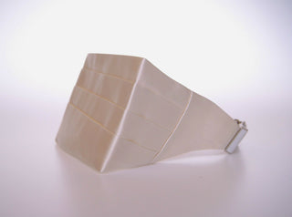 Elegant White Silk Cummerbund - Luxury for You