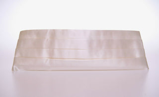 Elegant White Silk Cummerbund - Luxury for You